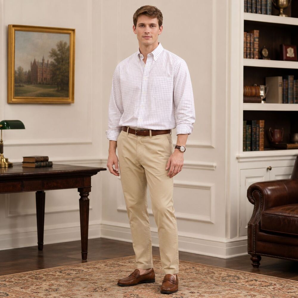 BROOKS BROTHERS EST.1818 Men's 18.5 Casual Shirt Supima Cotton Check MADISON